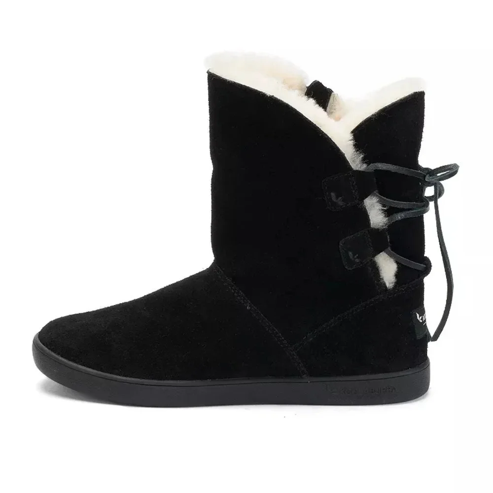 Koolaburra by Ugg Shazi Short Black Winter Boots Cabincore Size 6